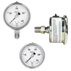 Volledig RVS Manometer (Chemie)