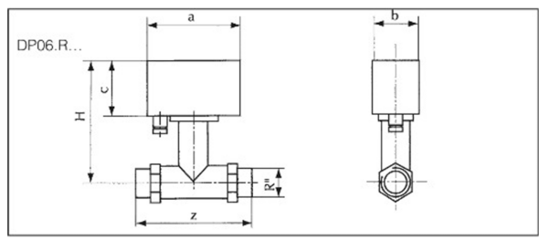 Flowmeter Stuwschijf - Messing - R3/8" tot R2" - DW-U - Afbeelding 2